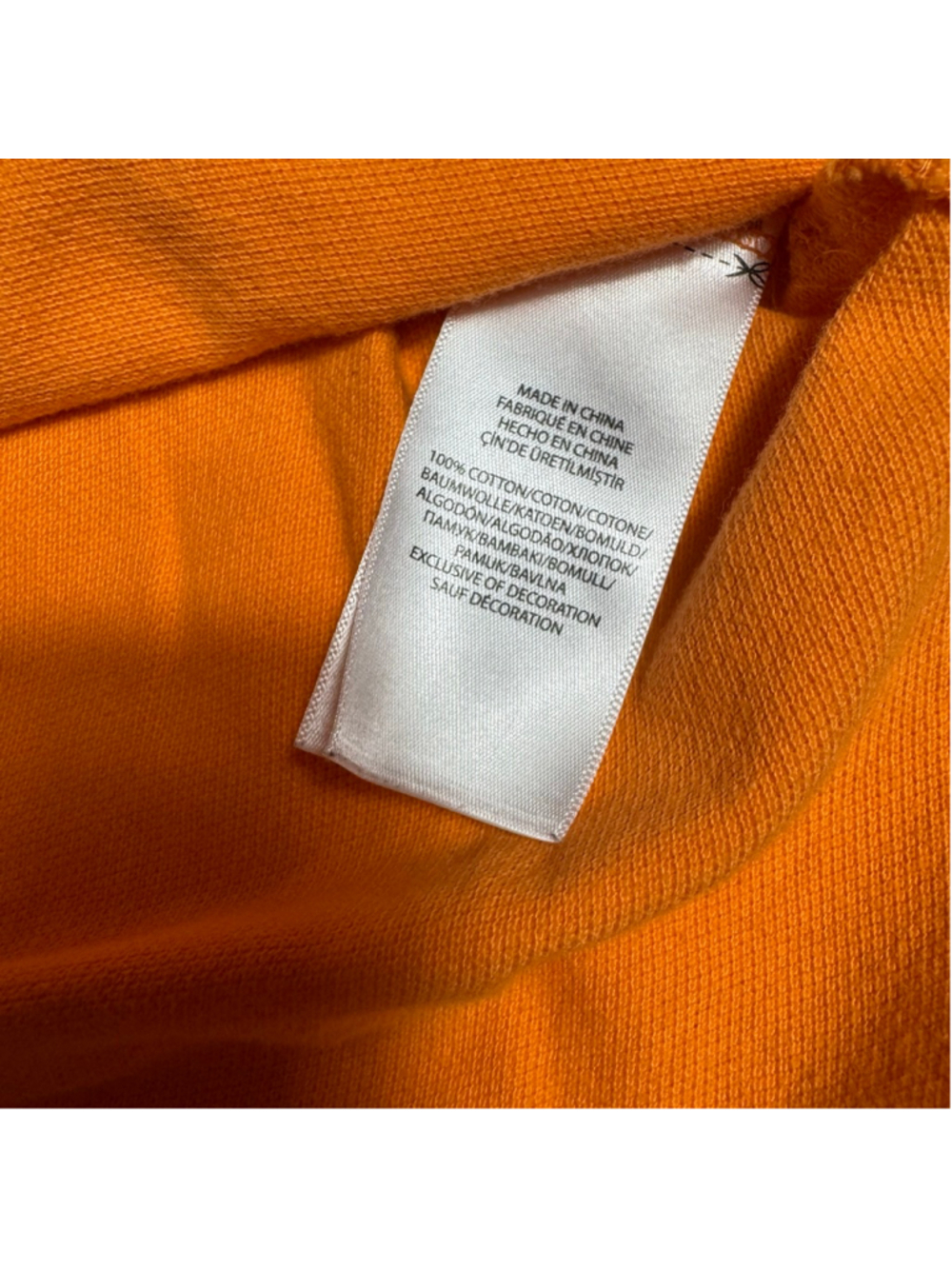 Boys Polo Ralph Lauren Orange Polo Shirt with Blue Logo L 14/16 - Picture 4 of 6